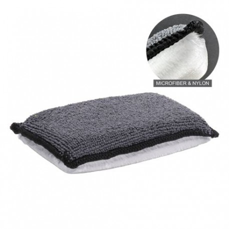 Gecko 2in1 Interieur Microvezel & Fleece Spons 13cm x 9cm x 2,5cm