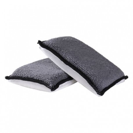 Gecko 2in1 Interieur Microvezel & Fleece Spons 13cm x 9cm x 2,5cm