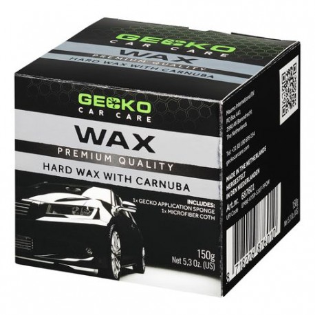 Gecko Harde Wax 150ml incl. Microvezeldoek en Spons Giftbox