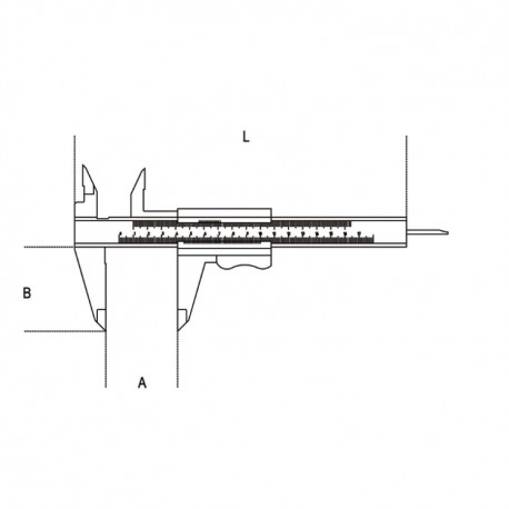 Beta 1651DGTB 150 Digitale schuifmaat, uitlezing tot 0,01mm